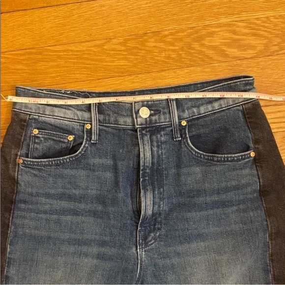 NWOT MOTHER LIL HALF PIPE FLOOD JEANS - Picture 7 of 9